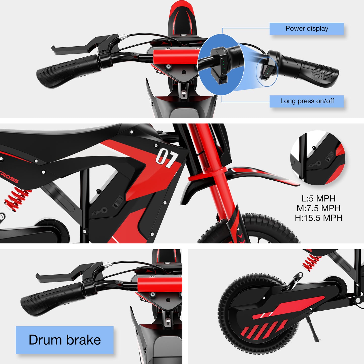 EV12M Electric Kid motorcycle