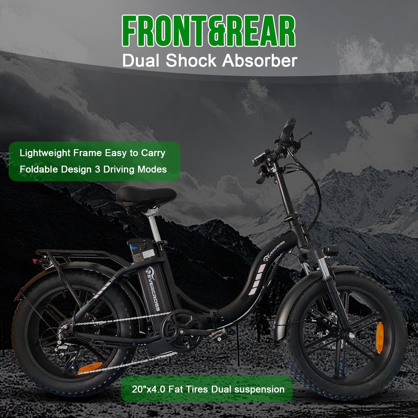 EK6 Folding E-bike Evercross