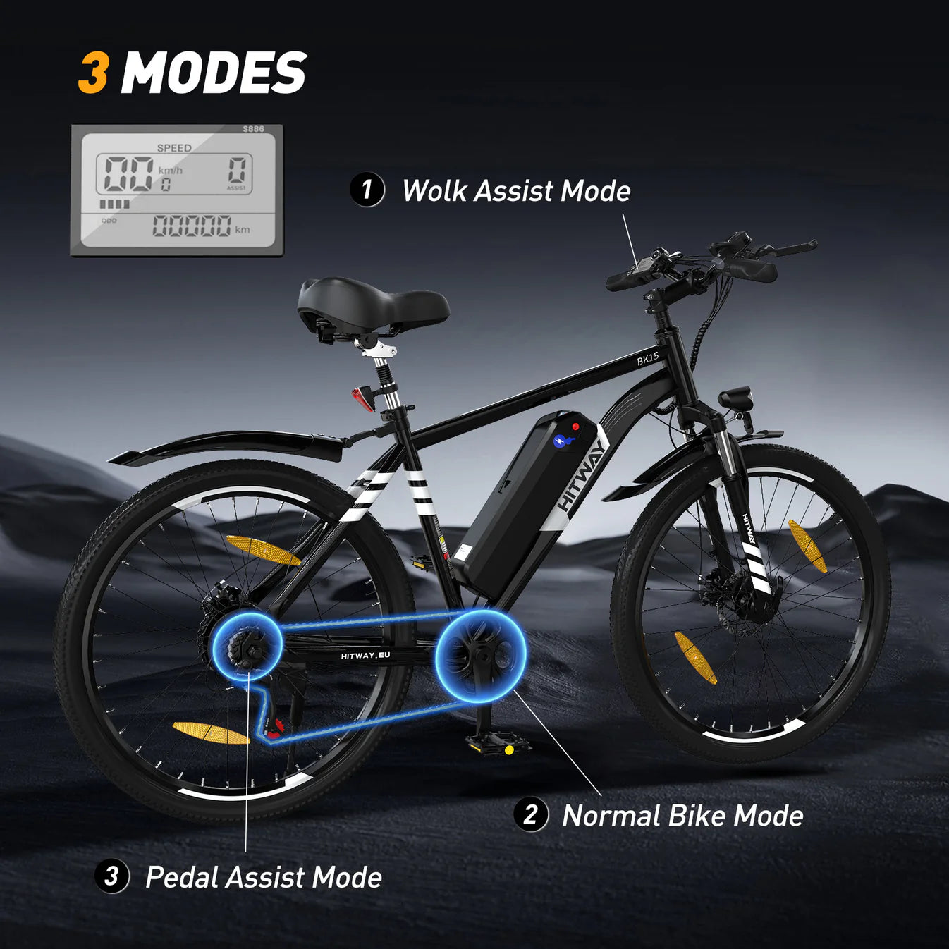 BK15 E-bike 26*3inch