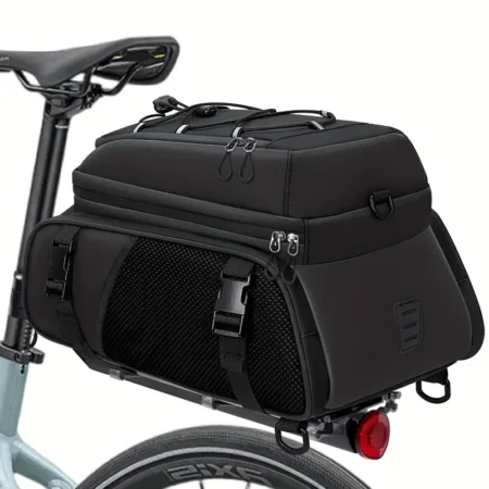 Wasserdichte erweiterbare Fahrradgepäckträgertasche Gepäckträgerrucksack 17-35 E-Biks